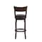 Flash Furniture Nichola Classic Open Back Swivel Pub Barstool w/Wood Frame & LeatherSoft Seat, Espresso/Black ES-NT2-29-ESP-GG - alternate 2